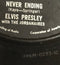 Elvis Presley With The Jordanaires : Such A Night (7", Single)