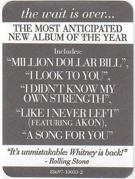 Whitney Houston : I Look To You (CD, Album)