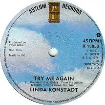 Linda Ronstadt : That'll Be The Day (7", Pap)