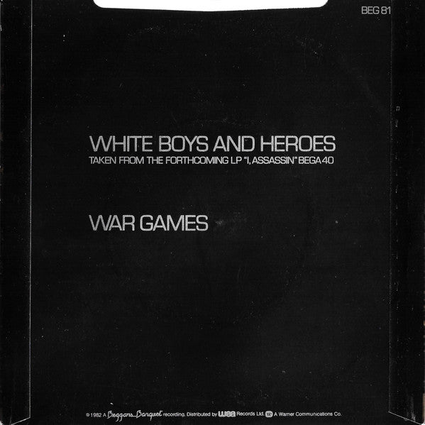 Gary Numan : White Boys And Heroes (7", Single)