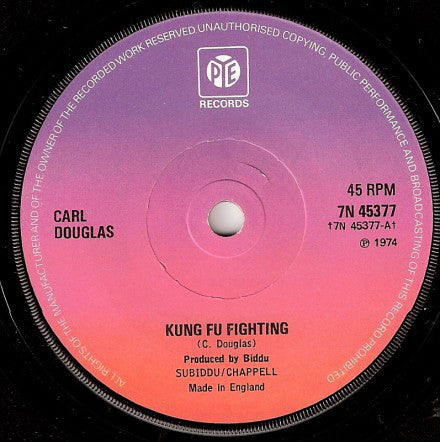 Carl Douglas : Kung Fu Fighting (7", Single, Sol)