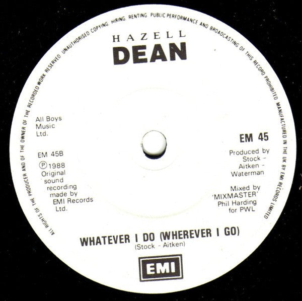 Hazell Dean : Who's Leaving Who (7", Single, Whi)