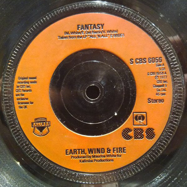 Earth, Wind & Fire : Fantasy (7", Single, Inj)