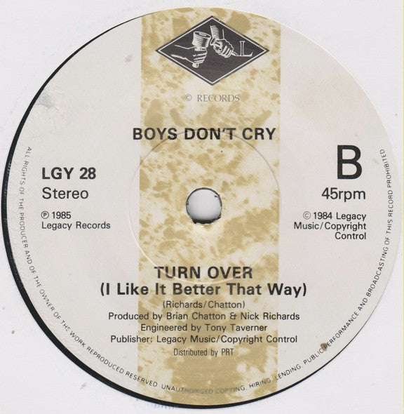 Boys Don't Cry : I Wanna Be A Cowboy (7", Single)