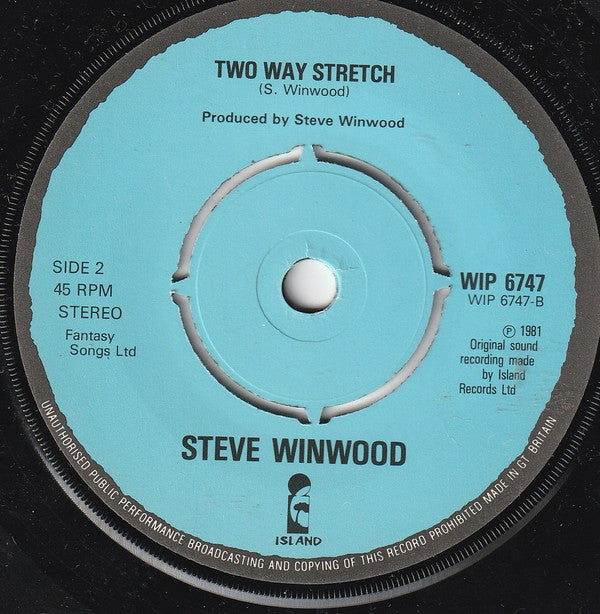 Steve Winwood : There's A River (7", Single)