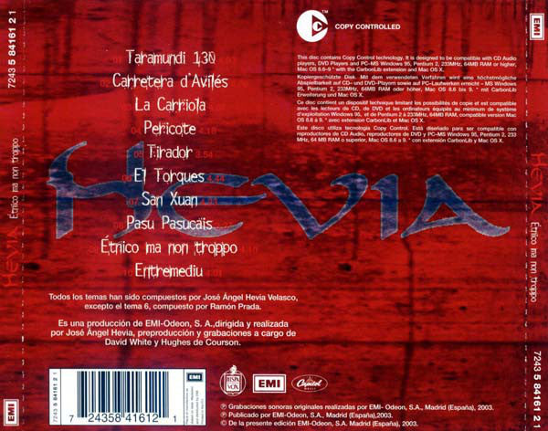 Hevia : Étnico Ma Non Troppo (CD, Album, Cop)