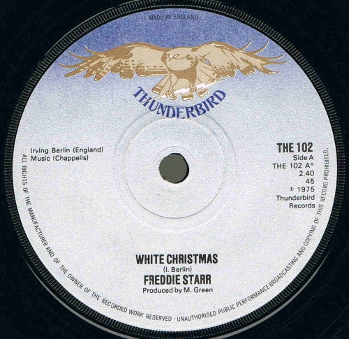 Freddie Starr : White Christmas (7")