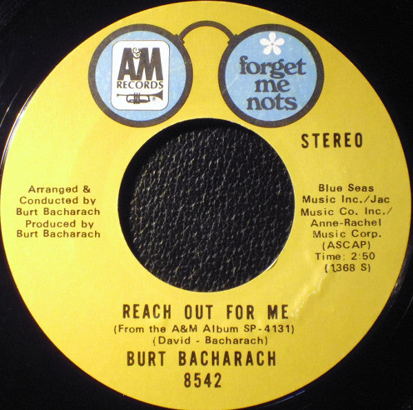 Burt Bacharach : The Look Of Love / Reach Out For Me (7", RE)