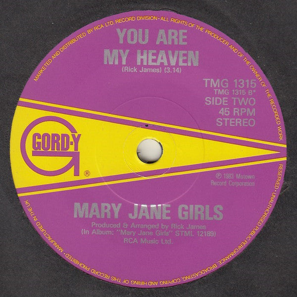 Mary Jane Girls : Boys (7", Single)