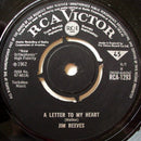 Jim Reeves : Adios Amigo / A Letter To My Heart (7")