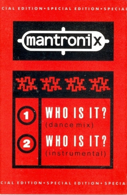 Mantronix : Who Is It? (Cass, Single, S/Edition)