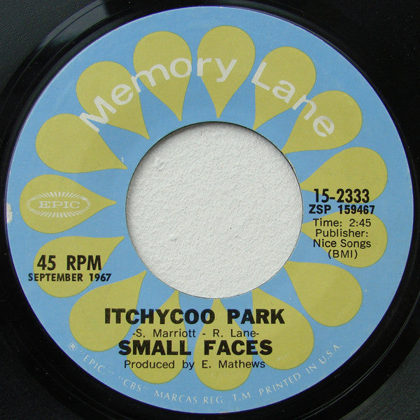 Small Faces : Itchycoo Park (7", Single)