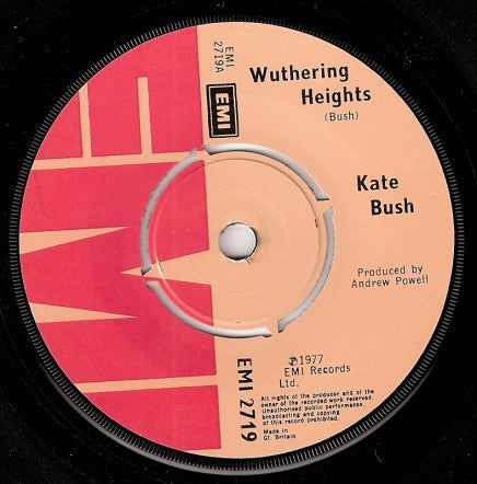 Kate Bush : Wuthering Heights (7", Single, Kno)