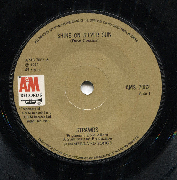 Strawbs : Shine On Silver Sun (7", Single)