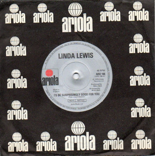 Linda Lewis : I'd Be Surprisingly Good For You (7", Single, Sol)