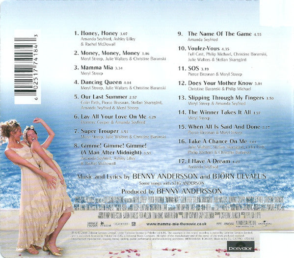 Various : Mamma Mia! (The Movie Soundtrack Featuring The Songs Of ABBA) (CD, Album, Sup)