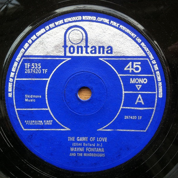 Wayne Fontana & The Mindbenders : The Game Of Love (7", Single, Mono, Sol)