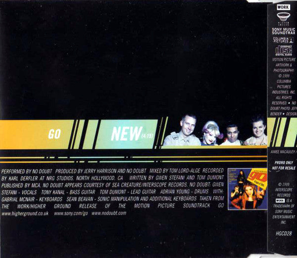 No Doubt : New (CD, Single, Promo)