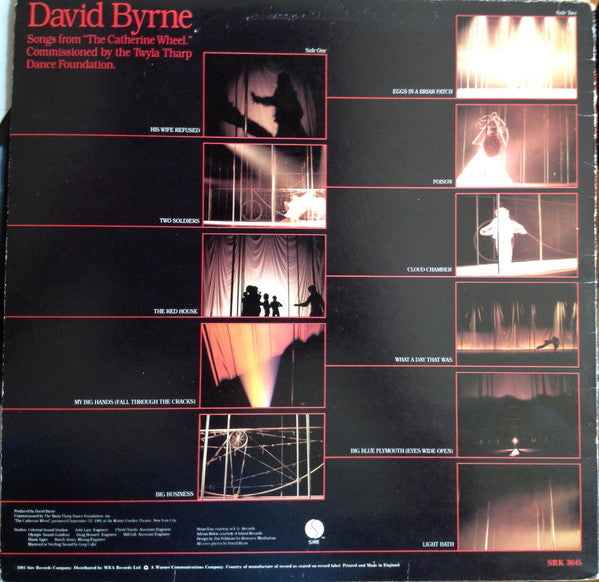David Byrne : Songs From "The Catherine Wheel" (LP, Album, Wes)