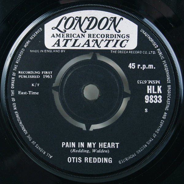 Otis Redding : Pain In My Heart (7", Single)