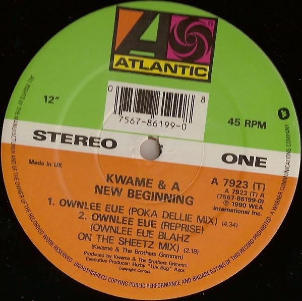 Kwamé And A New Beginning : Ownlee Eue (12")