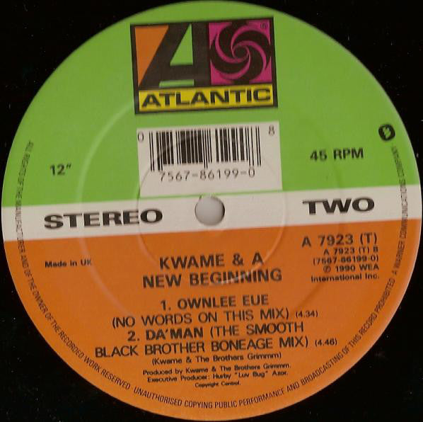 Kwamé And A New Beginning : Ownlee Eue (12")