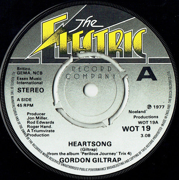 Gordon Giltrap : Heartsong (7", Single, Kno)