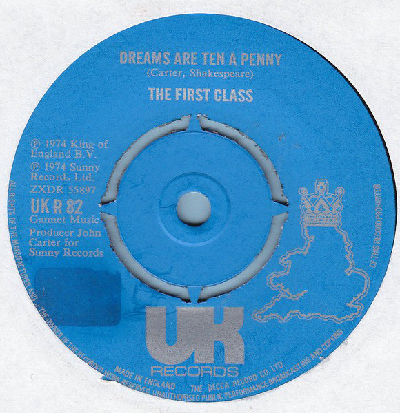 First Class (3) : Long Time Gone / Dreams Are Ten A Penny (7", Single)