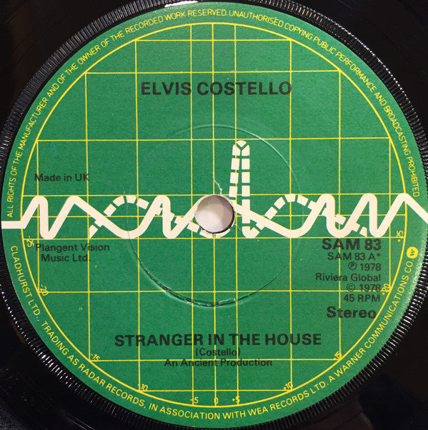 Elvis Costello : Stranger In The House (7", Single)