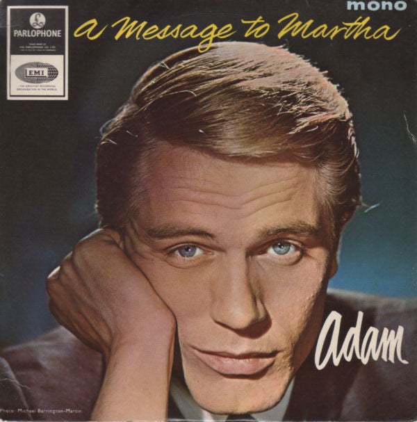 Adam Faith : A Message To Martha From Adam (7", EP)