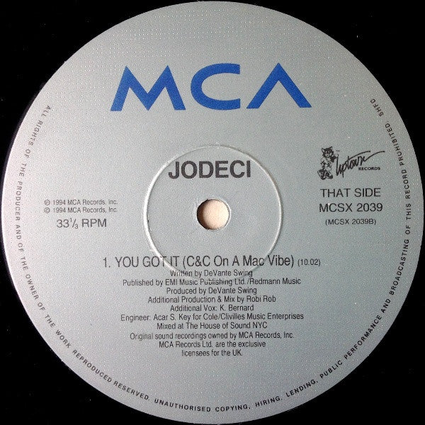 Jodeci : Cry For You (12")