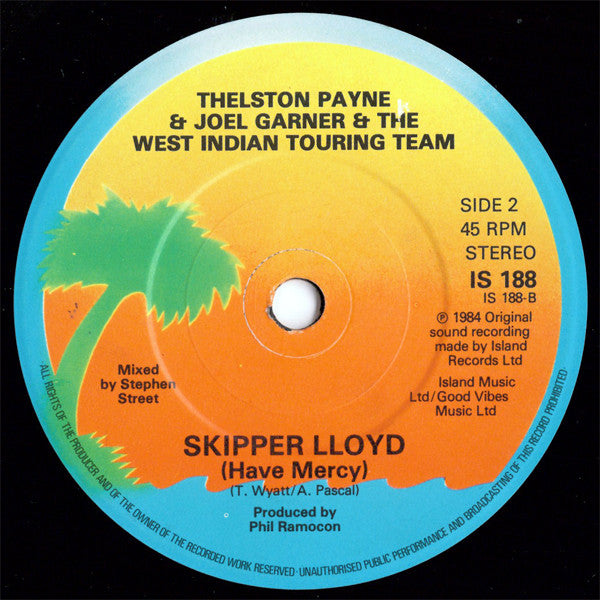 The West Indian Touring Team : The West Indians Are Back In Town (7")