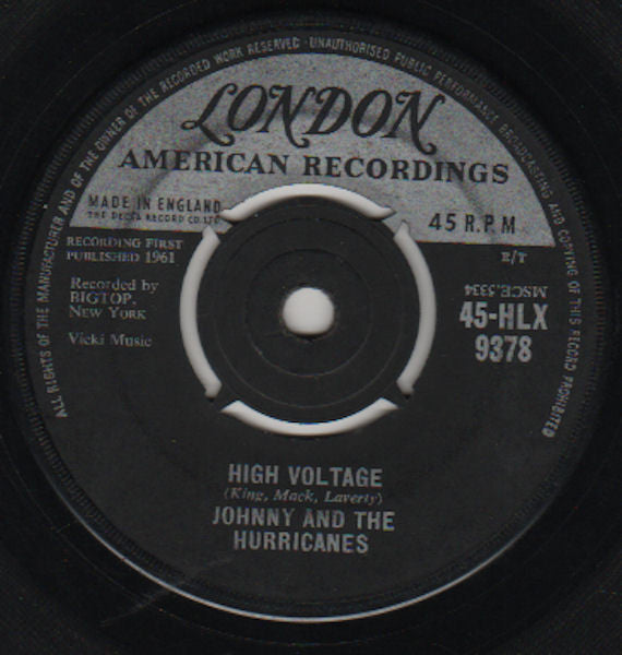 Johnny And The Hurricanes : High Voltage (7", Single)
