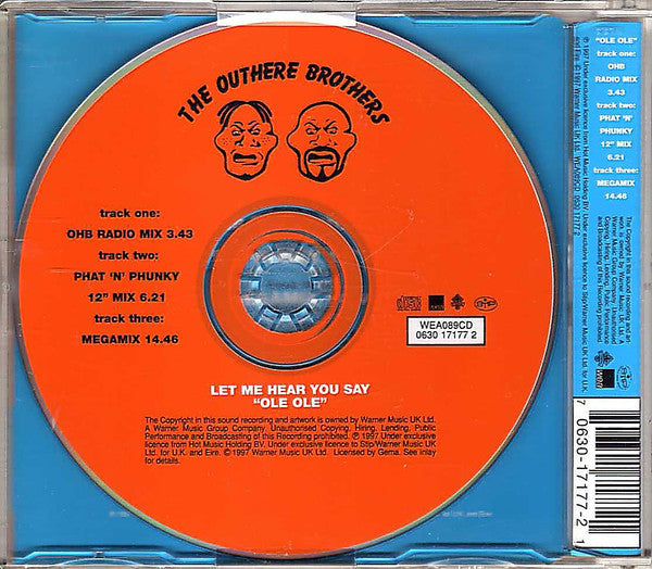 The Outhere Brothers : Let Me Hear You Say "Ole Ole" (CD, Single)