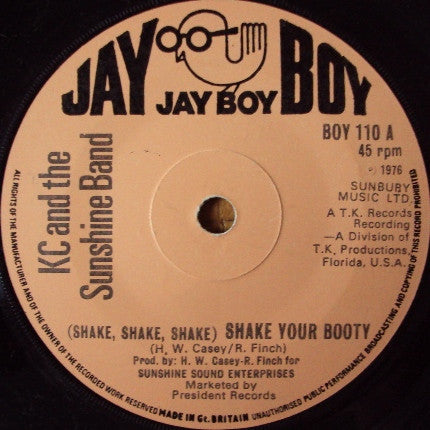KC & The Sunshine Band : (Shake, Shake, Shake) Shake Your Booty (7", Single, Sol)