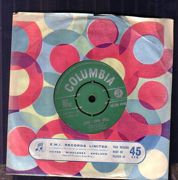 Cliff Richard & The Drifters : Livin' Lovin' Doll / Steady With You (7", Single)