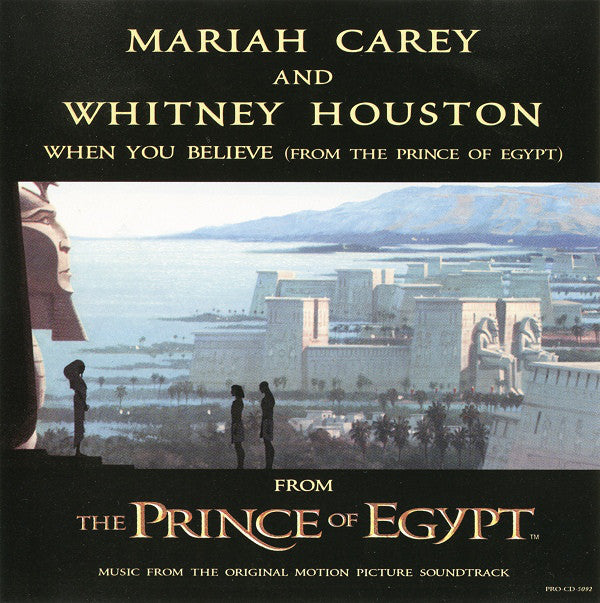Mariah Carey And Whitney Houston : When You Believe (CD, Single, Promo)