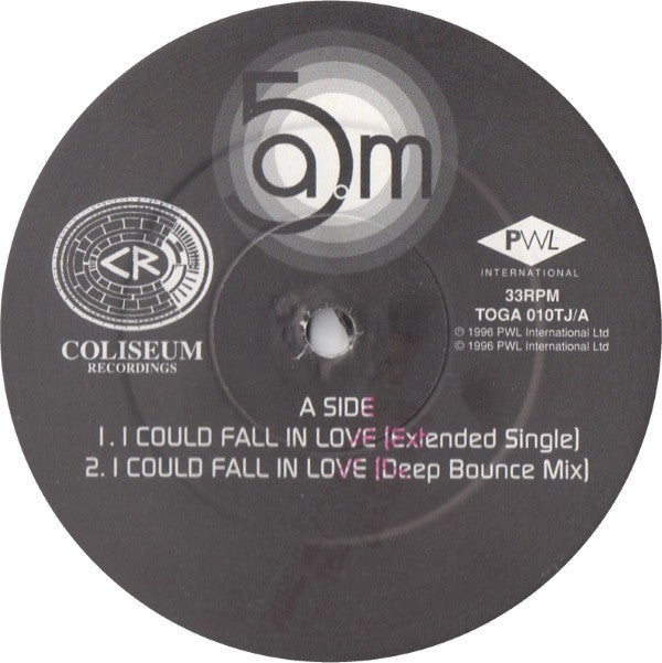 5am : I Could Fall In Love (12", Promo)