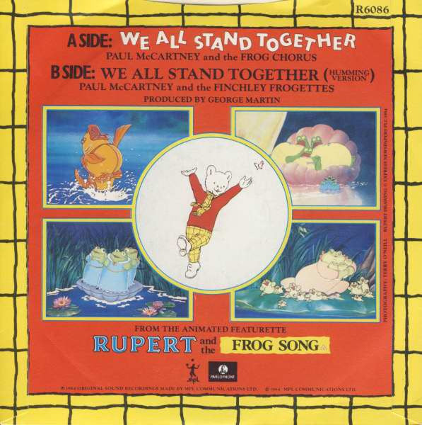 Paul McCartney And The Frog Chorus : We All Stand Together (7", Single, Bla)