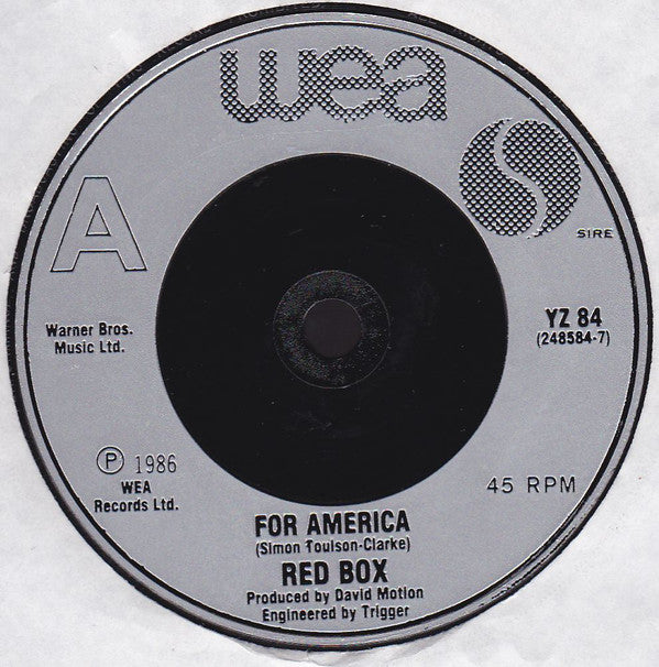 Red Box : For America (7", Single, Sil)