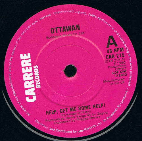 Ottawan : Help, Get Me Some Help! (7", Single)