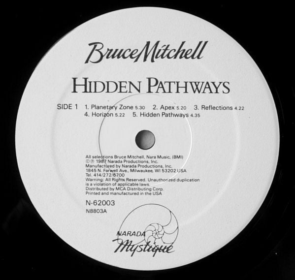 Bruce Mitchell (2) : Hidden Pathways (LP)