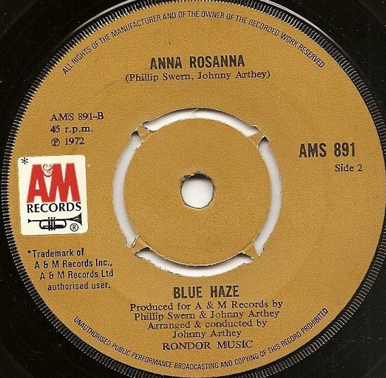 Blue Haze (2) : Smoke Gets In Your Eyes (7")