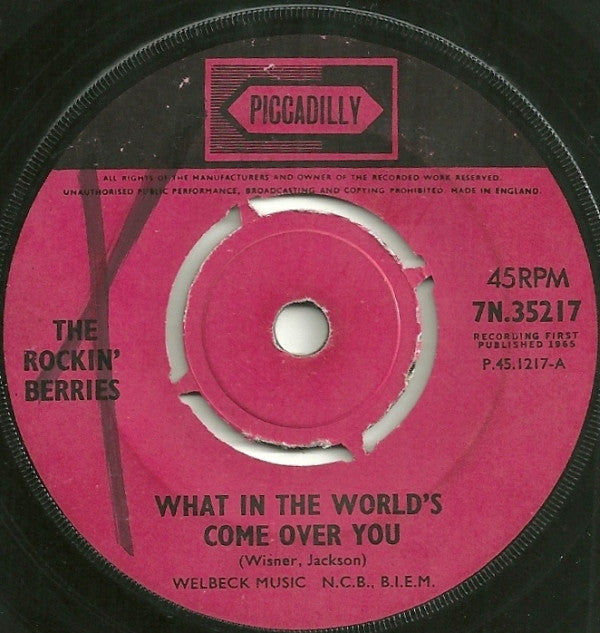 The Rockin' Berries : What In The World's Come Over You (7")