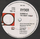 Ryder (2) : Runner In The Night (7", Single)
