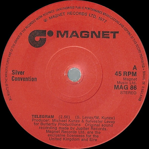 Silver Convention : Telegram (7", Single)