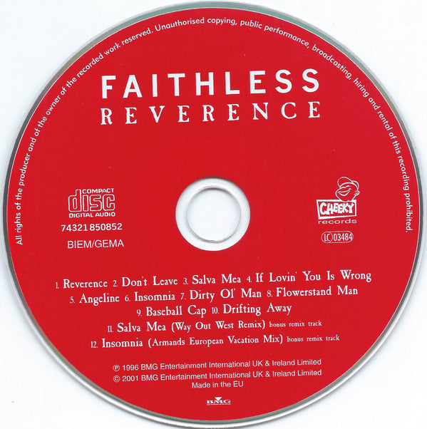 Faithless : Reverence (CD, Album, RE, S/Edition)