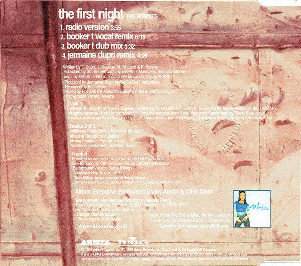 Monica : The First Night (The Remixes) (CD, Single)