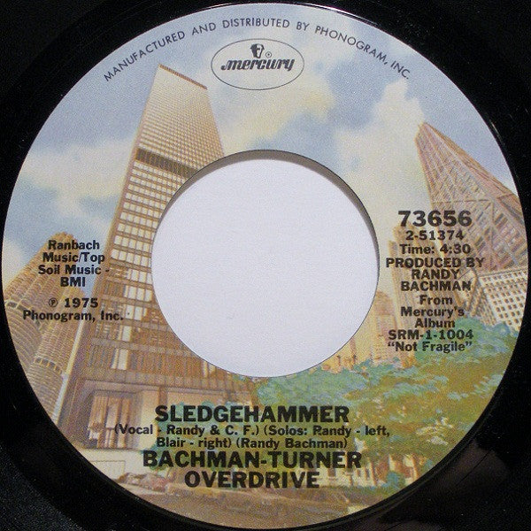 Bachman-Turner Overdrive : Roll On Down The Highway (7", Single, Styrene, Pit)