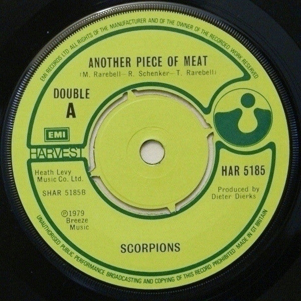 Scorpions : Is There Anybody There? / Another Piece Of Meat (7", Single)